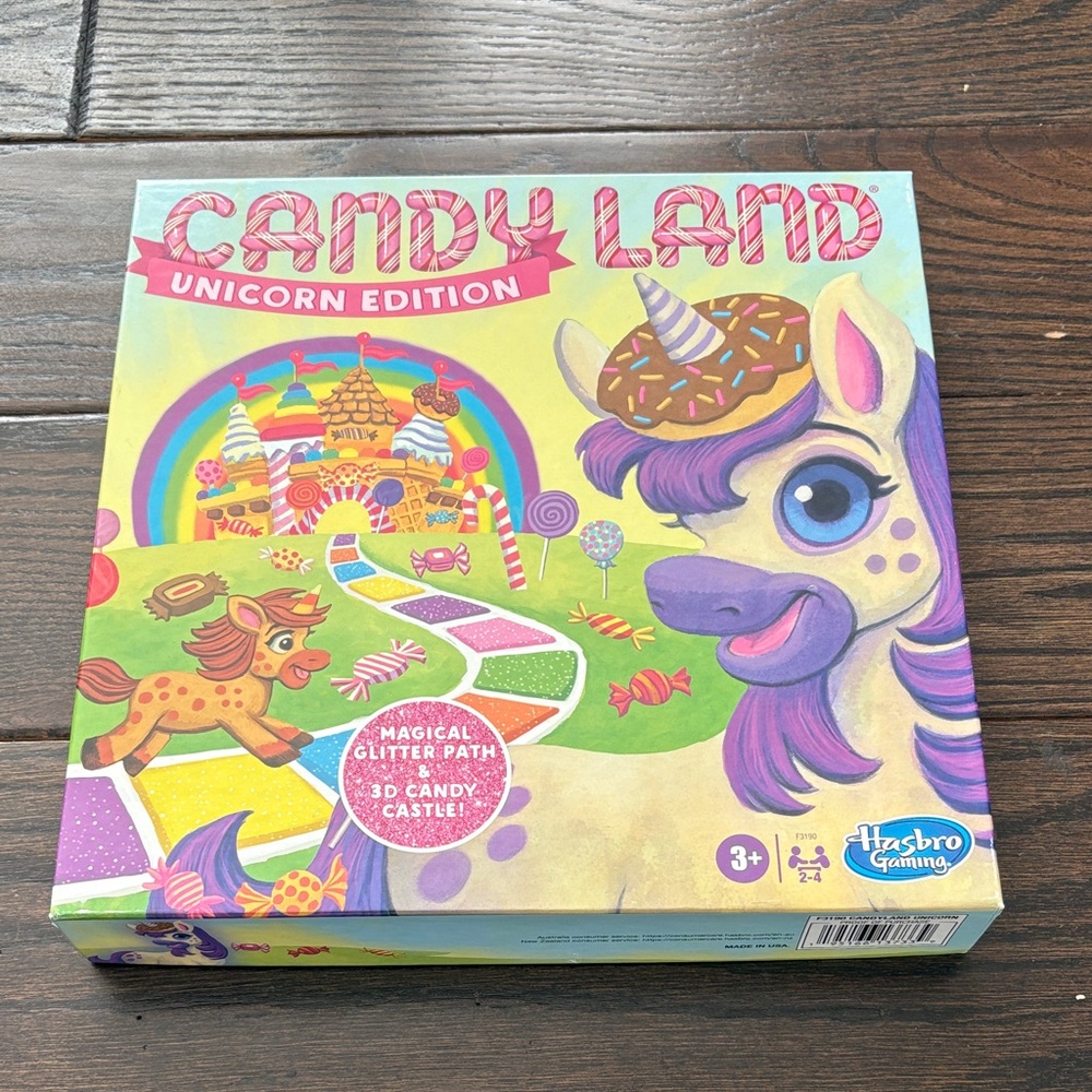 Hasbro Candy Land Unicorn Edition - Vibrant Rainbow Adventure